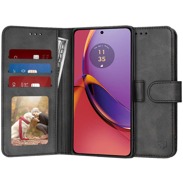 Techsuit - Diary Book - Motorola Moto G84 - Black