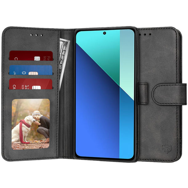 Techsuit - Diary Book - Xiaomi Redmi Note 13 4G - Black