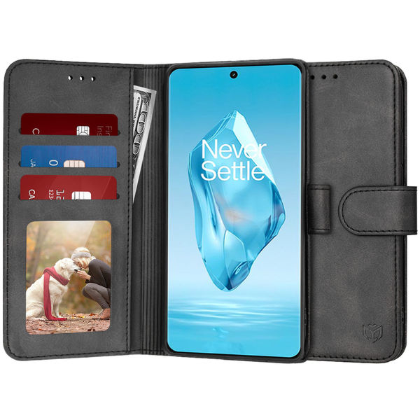 Techsuit - Diary Book - OnePlus 12R - Black