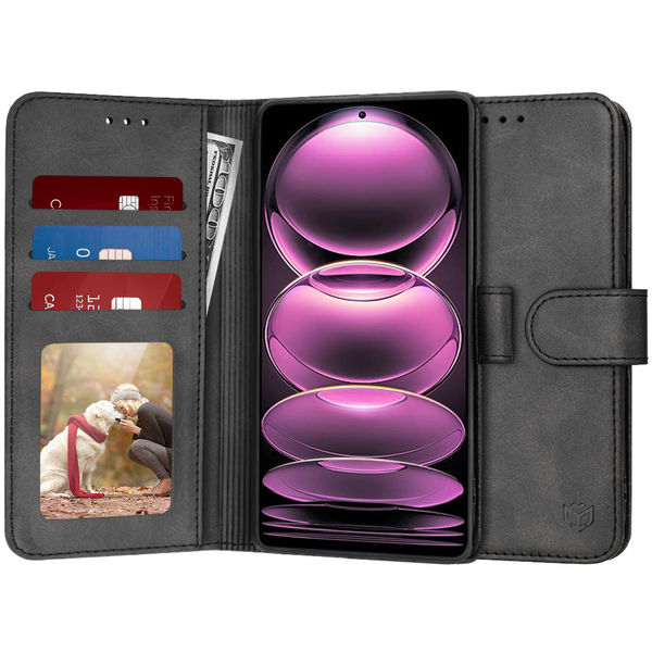 Techsuit - Diary Book - Xiaomi Redmi Note 12 Pro 5G - Black