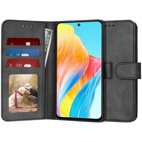 Techsuit - Diary Book - Oppo A58 4G - Black