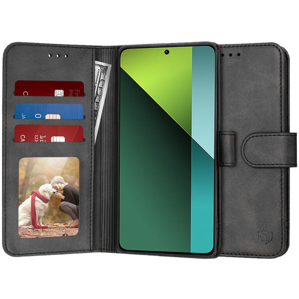 Techsuit - Diary Book - Xiaomi Redmi Note 13 Pro 5G / Poco X6 - Black