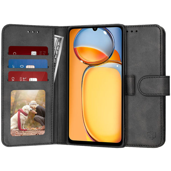 Techsuit - Diary Book - Xiaomi Redmi 13C 4G / 13C 5G / Poco C65 - Black