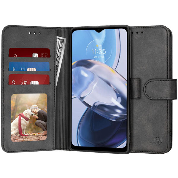 Techsuit - Diary Book - Motorola Moto E22 / Moto E22i - Black