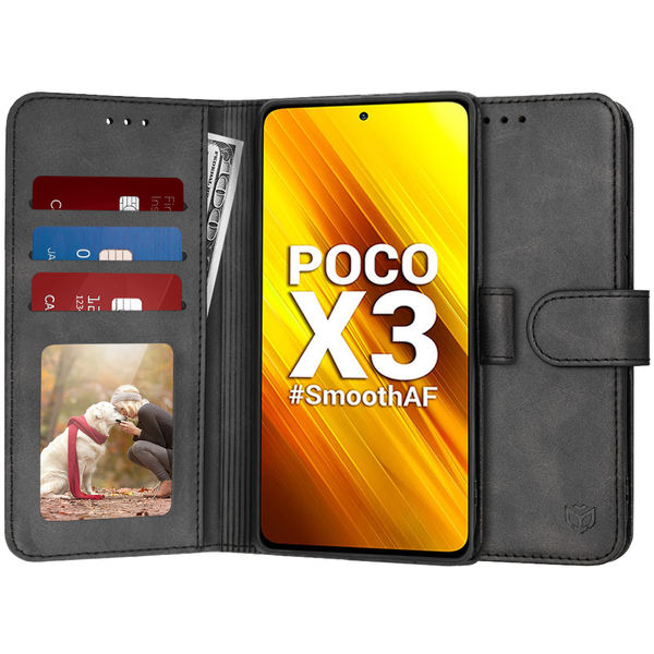 Techsuit - Diary Book - Xiaomi Poco X3 / Poco X3 NFC / Poco X3 Pro - Black
