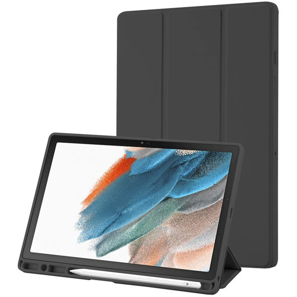 Techsuit - Flex Trifold (with Pencil Holder) - Samsung Galaxy Tab A8 10.5 (2021) - Black