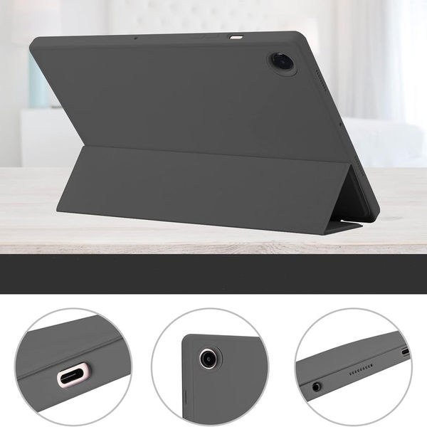 Techsuit - Flex Trifold (with Pencil Holder) - Samsung Galaxy Tab A8 10.5 (2021) - Black