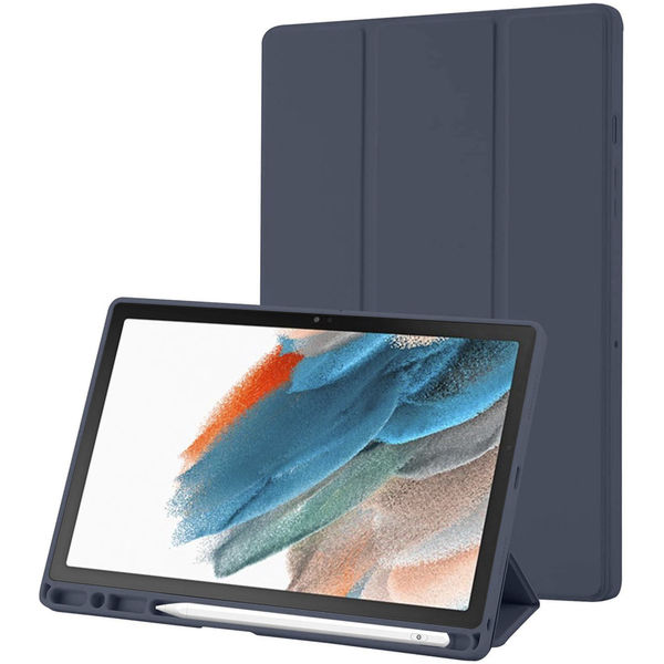 Techsuit - Flex Trifold (with Pencil Holder) - Samsung Galaxy Tab A8 10.5 (2021) - Dark Blue