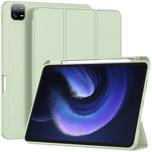 Techsuit - Flex Trifold (with Pencil Holder) - Xiaomi Pad 6 / Pad 6 Pro - Matcha Green