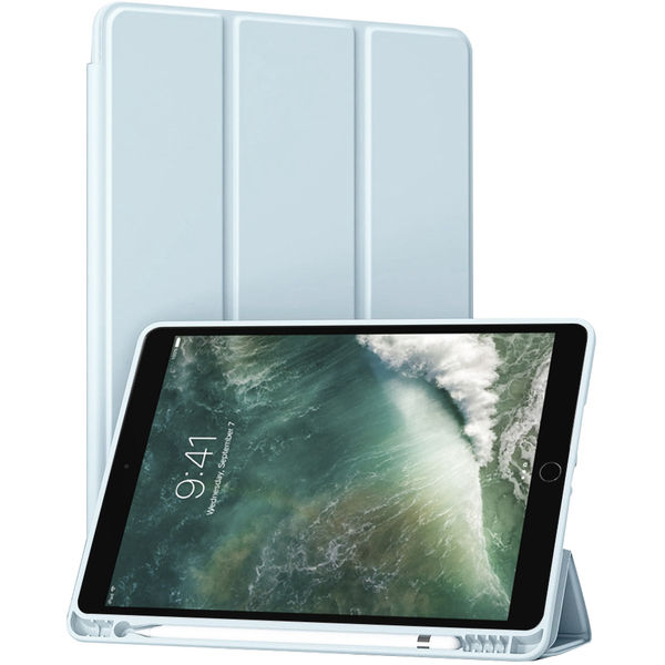 Techsuit - Flex Trifold (with Pencil Holder) - iPad Air 10.5 2019 / iPad Pro 10.5 2017 - Sky Blue