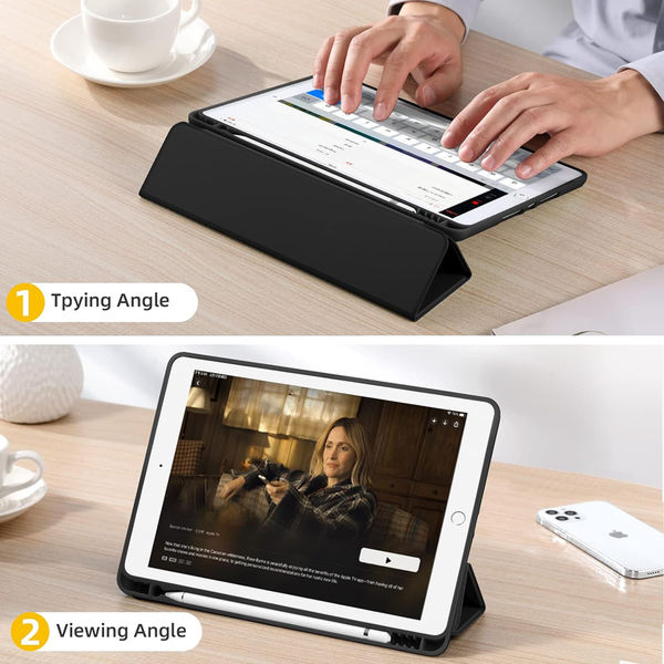 Techsuit - Flex Trifold (with Pencil Holder) - iPad Air 10.5 2019 / iPad Pro 10.5 2017 - Sky Blue