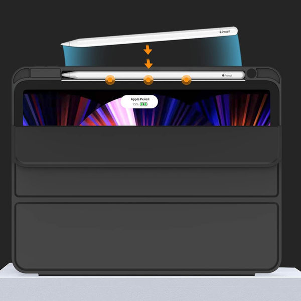 Techsuit - Flex Trifold (with Pencil Holder) - iPad Pro 11 (2018 / 2020 / 2021 / 2022) - Gray