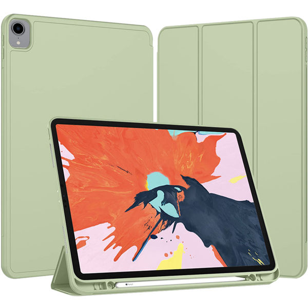 Techsuit - Flex Trifold (with Pencil Holder) - iPad Pro 12.9 (2018/2020/2021/2022) - Matcha Green
