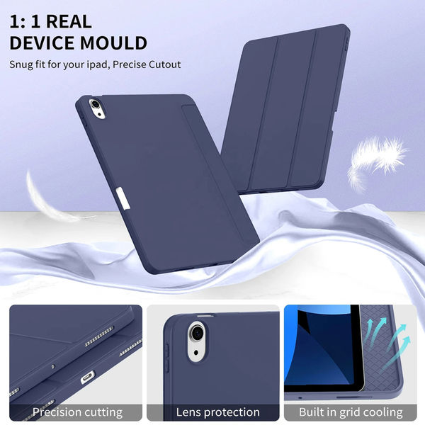 Techsuit - Flex Trifold (with Pencil Holder) - iPad Air 4 (2020) / Air 5 (2022) - Black