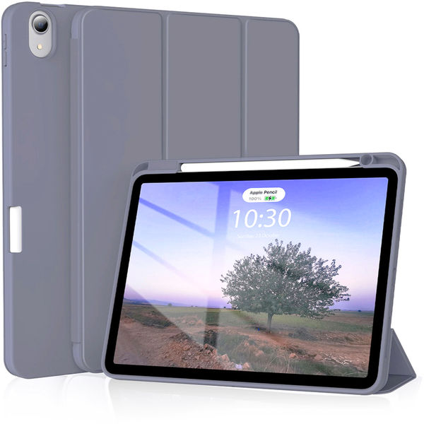 Techsuit - Flex Trifold (with Pencil Holder) - iPad Air 4 (2020) / Air 5 (2022) - Purple