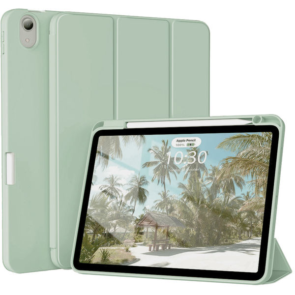 Techsuit - Flex Trifold (with Pencil Holder) - iPad Air 4 (2020) / Air 5 (2022) - Matcha Green