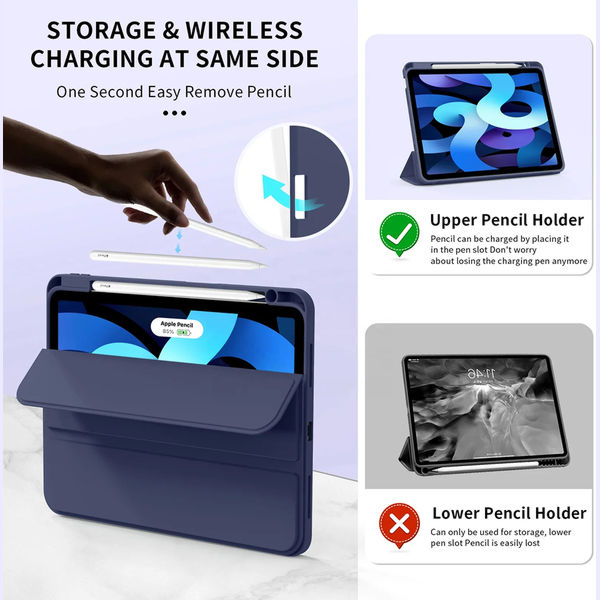 Techsuit - Flex Trifold (with Pencil Holder) - iPad Air 4 (2020) / Air 5 (2022) - Matcha Green