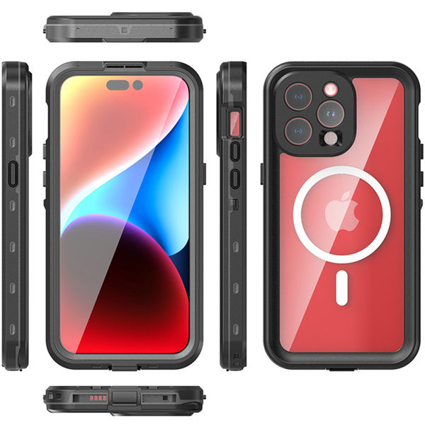 ShellBox - Waterproof IP68 MagSafe Case - iPhone 15 Pro Max - Black