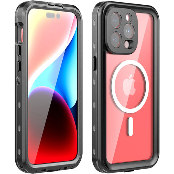 ShellBox - Waterproof IP68 MagSafe Case - iPhone 15 Pro Max - Black