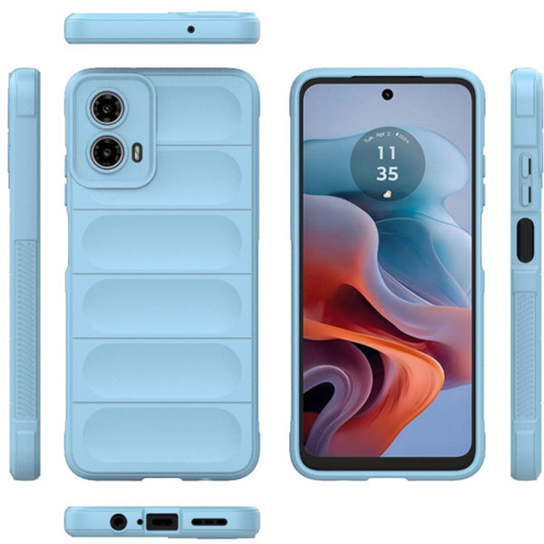 Techsuit - Magic Shield - Motorola Moto G34 / Moto G45 - Bleu