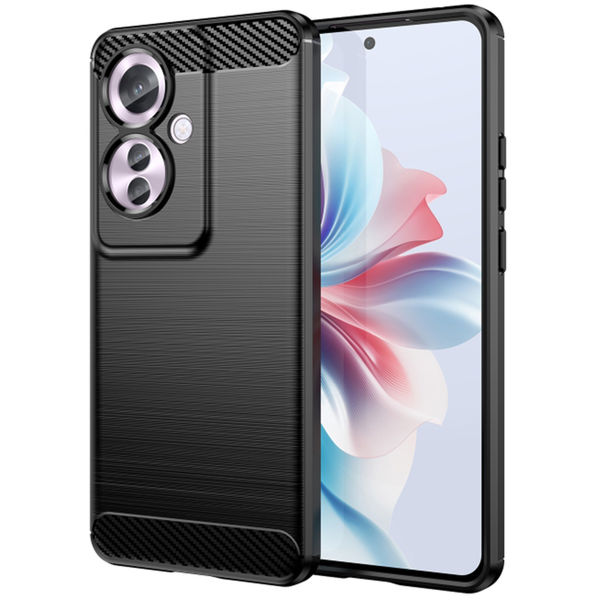 Techsuit - Carbon Silicone - Oppo Reno11 F - Black