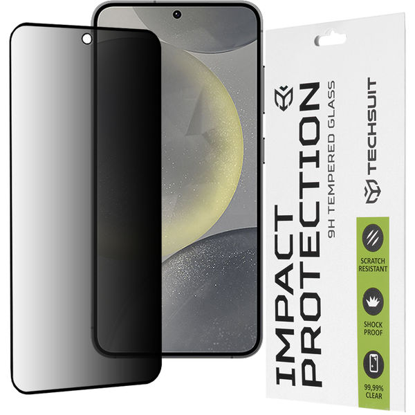 Techsuit - 111D Privacy Full Glue - Samsung Galaxy S24 / S25 - Black