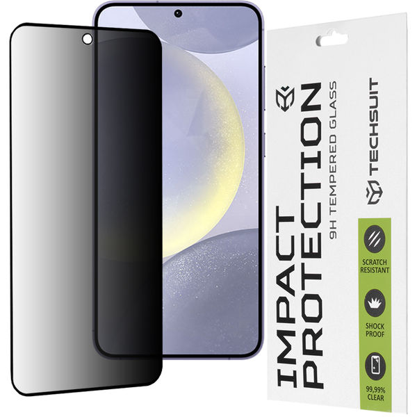 Techsuit - 111D Privacy Full Glue - Samsung Galaxy S24 Plus / S25 Plus - Black
