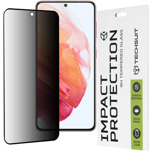 Techsuit - 111D Privacy Full Glue - Samsung Galaxy S21 5G - Black