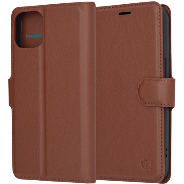 Techsuit - Leather Folio - iPhone 14 - Brown