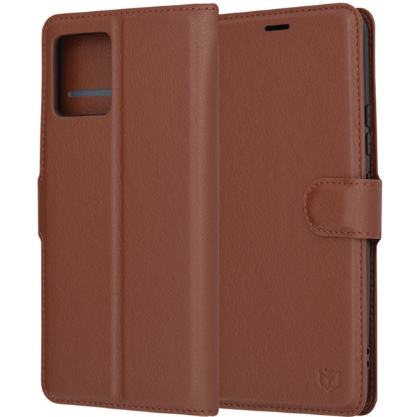 Techsuit - Leather Folio - Motorola Moto G72 - Brown