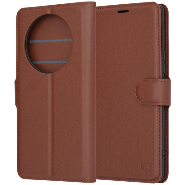 Techsuit - Leather Folio - Honor Magic5 Lite - Brown