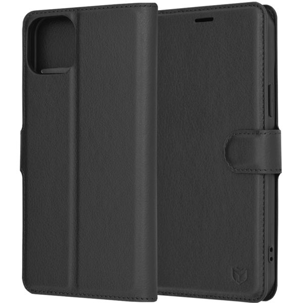 Techsuit - Leather Folio - iPhone 15 Plus - Black