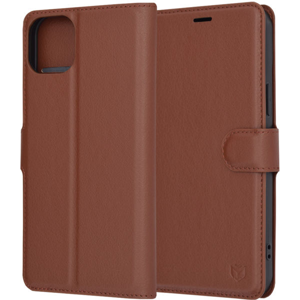 Techsuit - Leather Folio - iPhone 15 Plus - Brown
