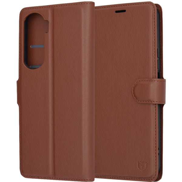 Techsuit - Leather Folio - Honor 90 Lite - Brown