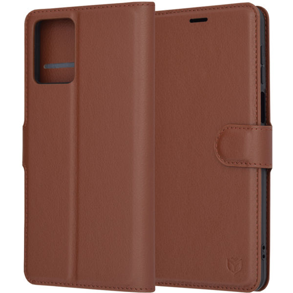 Techsuit - Leather Folio - Motorola Moto G54 - Brown