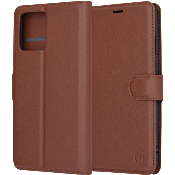 Techsuit - Leather Folio - Motorola Moto G84 - Brown