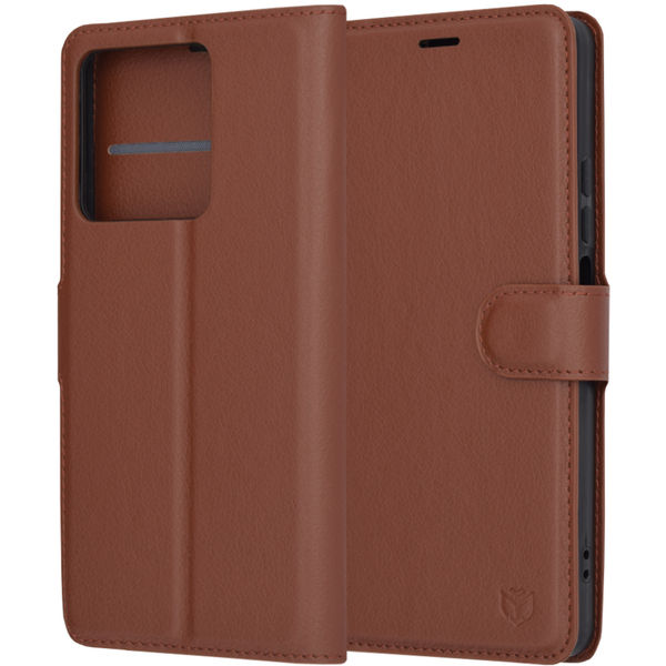 Techsuit - Leather Folio - Xiaomi Redmi Note 13 5G - Brown
