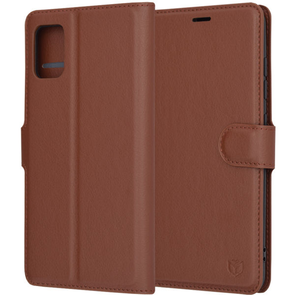 Techsuit - Leather Folio - Samsung Galaxy A51 4G - Brown