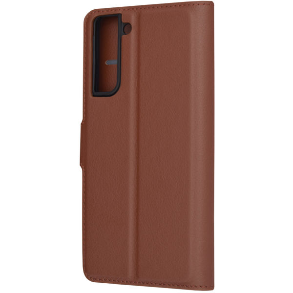 Techsuit - Leather Folio - Samsung Galaxy S21 FE 5G - Brown
