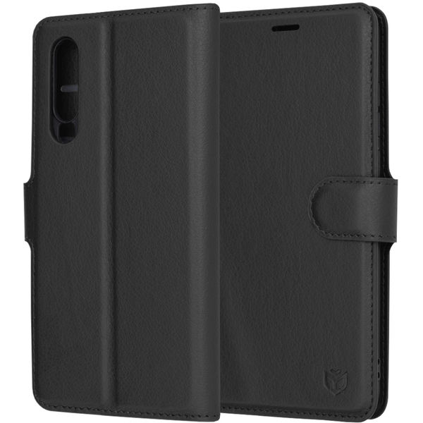 Techsuit - Leather Folio - Huawei P30 - Black