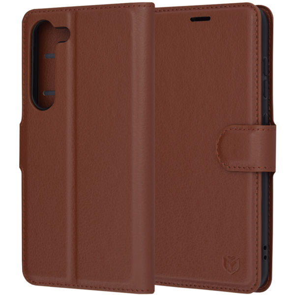 Techsuit - Leather Folio - Samsung Galaxy S23 - Brown