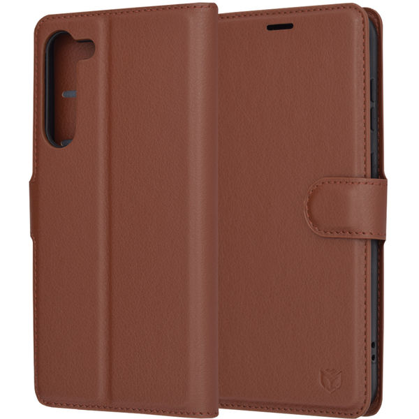 Techsuit - Leather Folio - Samsung Galaxy S23 Plus - Brown