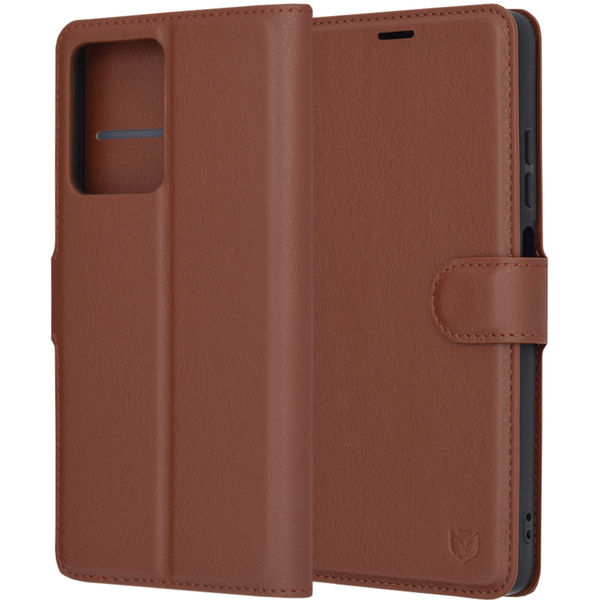 Techsuit - Leather Folio - Xiaomi Redmi Note 12 Pro 5G - Brown