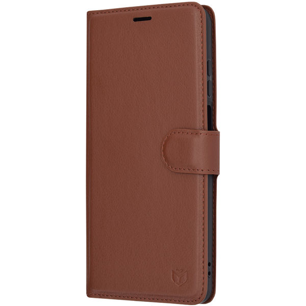 Techsuit - Leather Folio - Motorola Moto E22 / Moto E22i - Brown