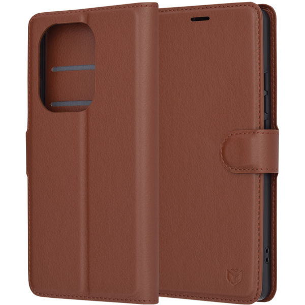 Techsuit - Leather Folio - Xiaomi Redmi Note 13 Pro 4G / Poco M6 Pro 4G - Brown