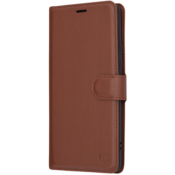 Techsuit - Leather Folio - Realme 12 Pro / 12 Pro+ - Brown