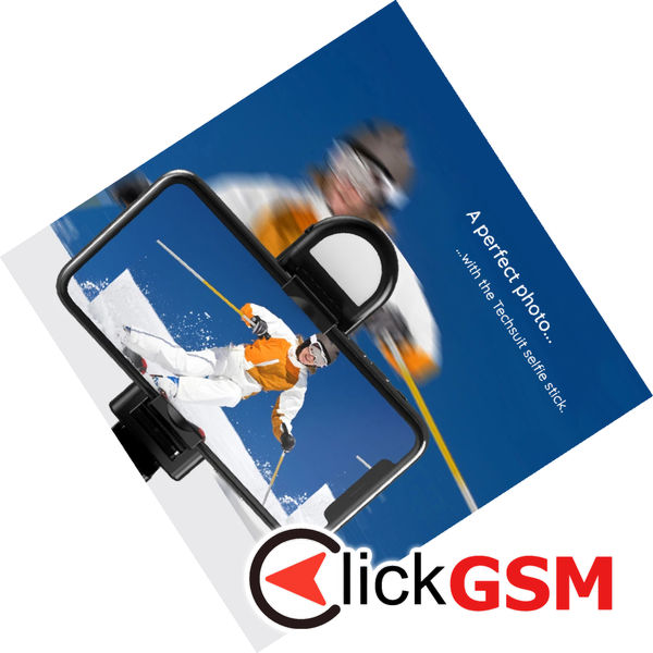 Techsuit - Selfie Stick (S01-S) - Compact Tripod Mount with Bluetooth Remote Control, LED Fill Light, Foldable, 70cm - Black