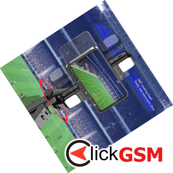 Techsuit - Selfie Stick (K30S) - Compact Tripod Mount, Bluetooth Remote Control, Double LED Light, Foldable, 167cm - Black