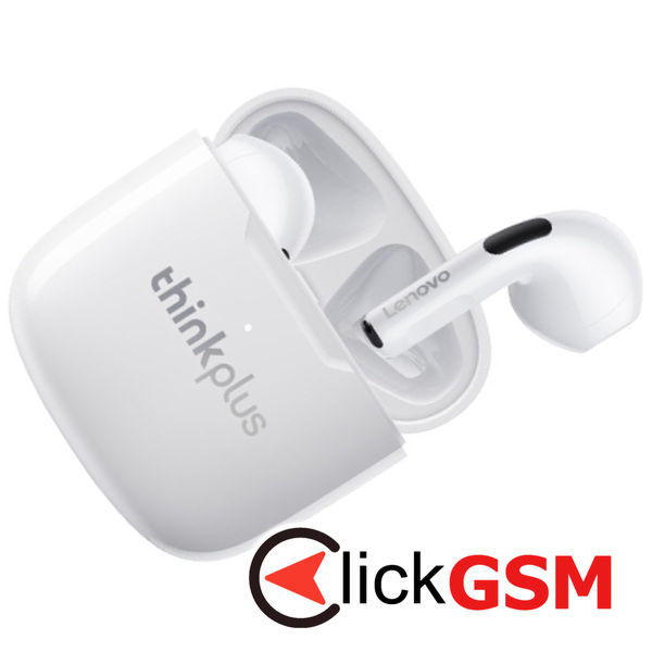 Lenovo - Wireless Earbuds ThinkPlus LivePods LP1 (21184) - Bluetooth, True Wireless, Half-In-Ear - White