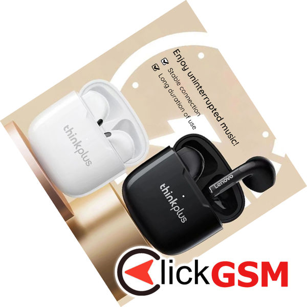 Lenovo - Wireless Earbuds ThinkPlus LivePods LP1 (21184) - Bluetooth, True Wireless, Half-In-Ear - White